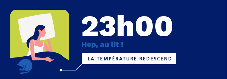 Eco-geste à 23hau coucher pour limiter sa consommation de gaz
